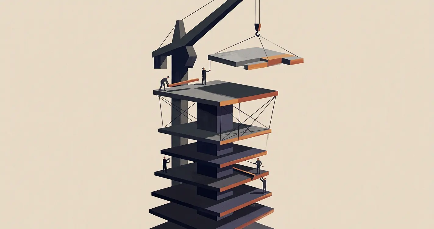 Ilustracyjna wieża symbolizująca mechanikę gry Tower Rush